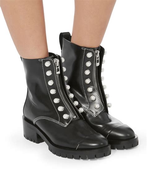 Pearl Combat Boots .